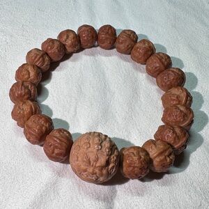 Monkey Head Wooden Bracelet